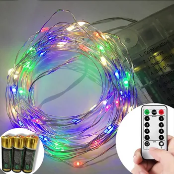 

Battery Powered Fairy String Lights 5M 50 LEDs Wire Lighting Waterproof for Outdoor Indoor Party _WK