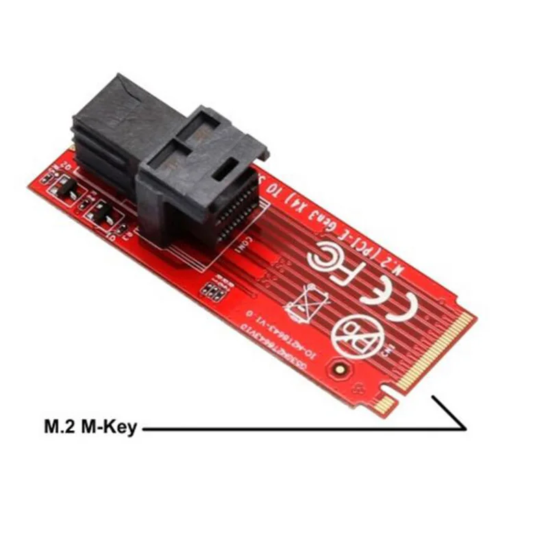 SFF 8639 карта адаптера U.2 к M.2 NVME PCI e x4 конвертера с кабелем для 8643|mini sas|mini minimini adapter |