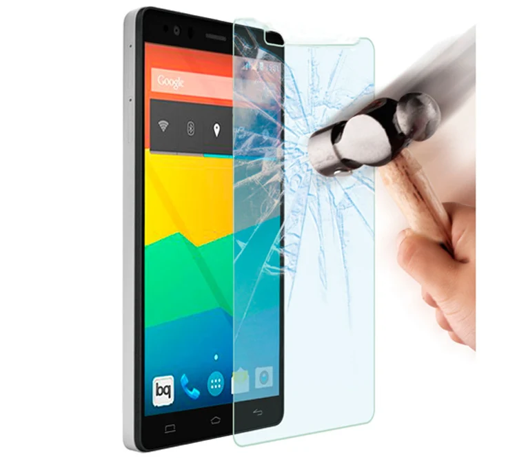 MOQ 1PC - 0.3mm 9H 2.5D Tempered glass for BQ Aquaris E6 pantalla Cristal Templado protector arc edge Toughened protective film | Мобильные