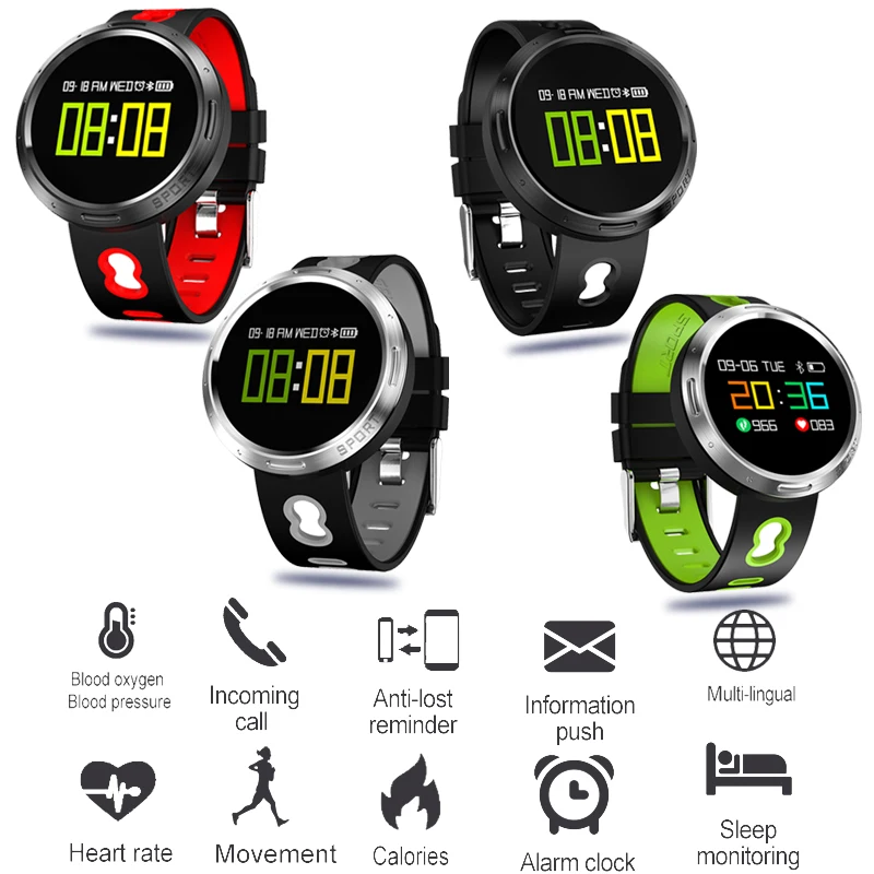 BANGWEI Smart Sport Watch Bluetooth Connection Smart Watch Men Blood Pressure Heart Rate Monitoring LED Screen Message Reminder