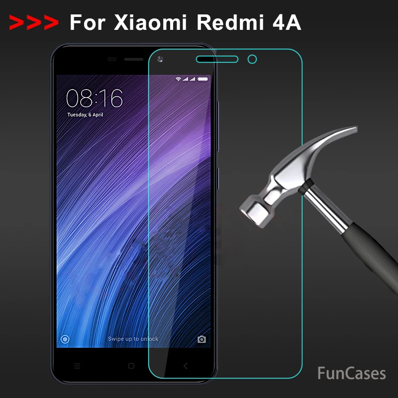 Закаленное стекло для Xiaomi Redmi 4A Защитная пленка экрана 9 H 2.5D телефона