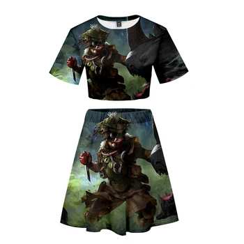 

FADUN TOMMY 3D summer Apex Legends Printed Two Pieces Skirts sets Women sexy Kawaii Clothes Harajuku 2019 Hot Sale Casual Sets