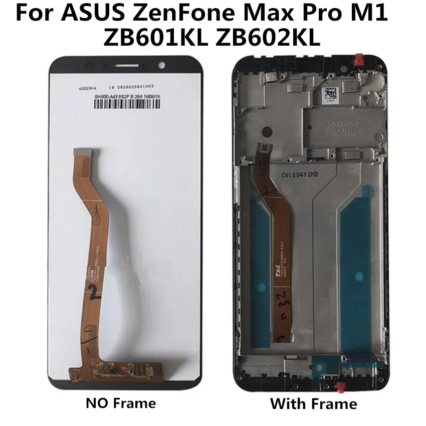 

For ASUS ZenFone Max Pro M1 ZB601KL ZB602KL LCD Display+Touch Screen Digitizer Assembly Replacement