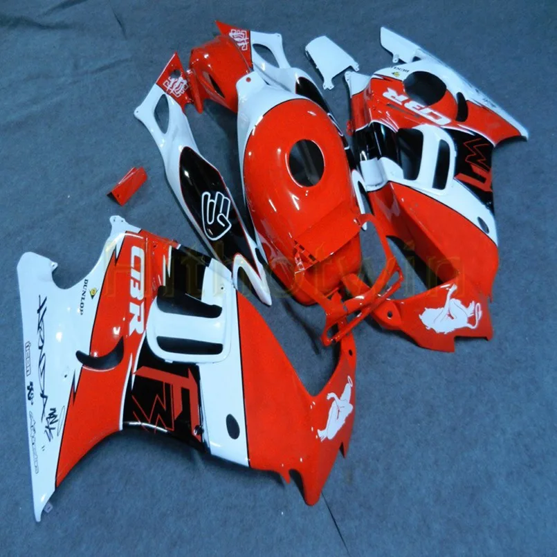 Комплект кузова мотоцикла для HONDA CBR600F3 1997-1998 F3 97 98 ABS Пластиковый обтекатель+ винты+ белый черный M2 - Цвет: H
