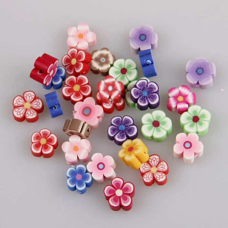Полимерные глиняные шарики для ювелирных изделий 30 шт./лот 8*4 мм|beads flower|beads beadsbeads