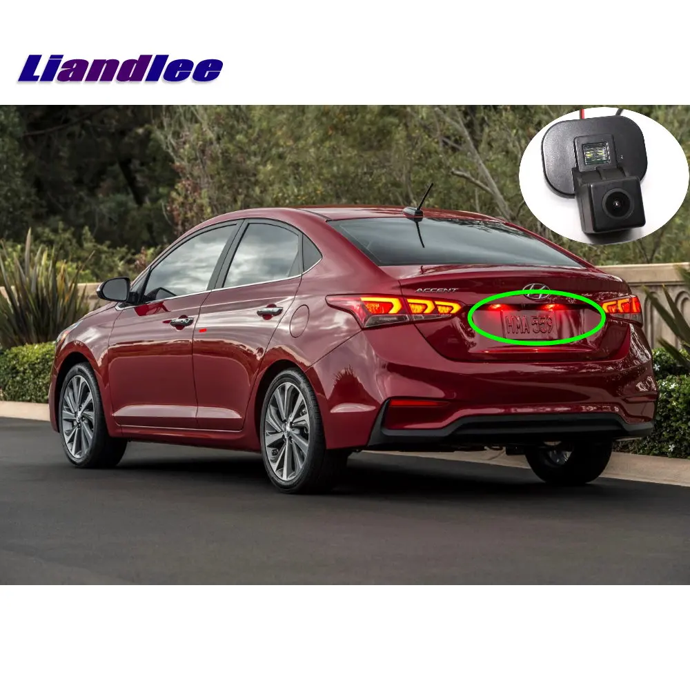 Liandlee Автомобильная камера заднего вида для Hyundai Accent Sedan 2010 ~ 2018 с обратной