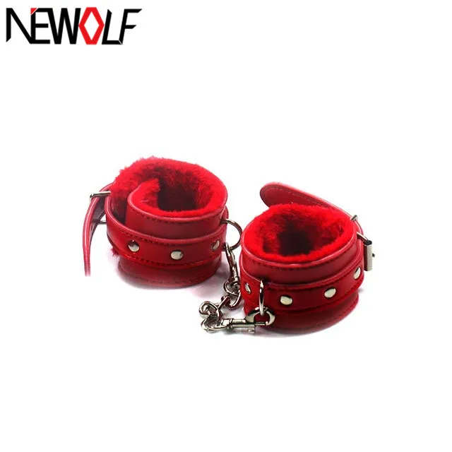  Sex Toy Sex products Leather Wrist Restraints Hand Cuffs /Wrist/Ankle Ring Wear For Couples Sex Game PY248