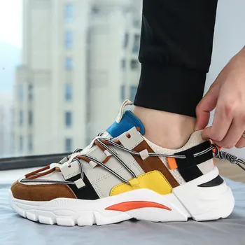 

Men Running shoes Arrival Men Outdoor Sports Trainers Fashion Color Matching Athletic Comfortable Ultralight Male Shoes L1-86