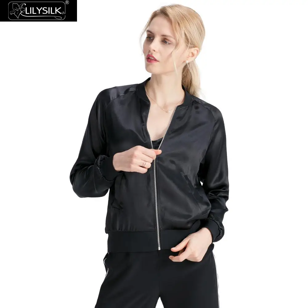 Veste Lilysilk Camel Soie light Black Livraison Nouveau Gratuite Incroyablement Femmes Confortable H6BZgq6