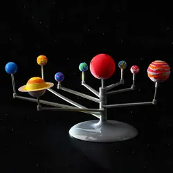 3D моделирования солнечной Системы сборки игрушка наука Пособия по астрономии проекта раннего образования игрушки DIY девять планет
