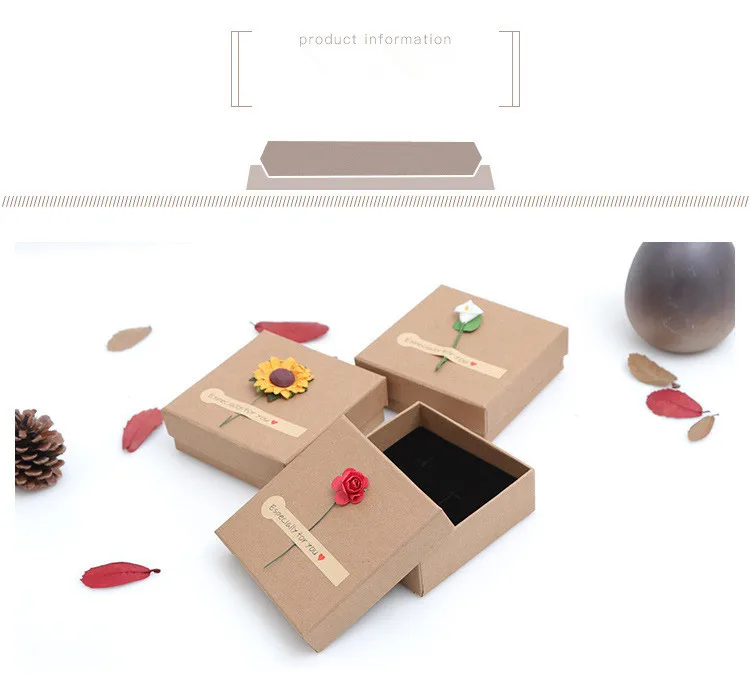 Винтажные Ювелирные коробки для браслетов Роза в форме подсолнуха 8,5 см диаметр упаковки красивые подарочные коробки