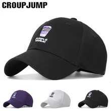 GROUPJUMP Новая мода унисекс мультфильм вышивка узор Регулируемый симпатичная бейсболка для мужчин женщин летние хлопковые повседневное шапки