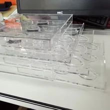 Посадка ресниц макияж Инструменты ресниц держатель акрил Crystal Clear Полный полосы ресниц