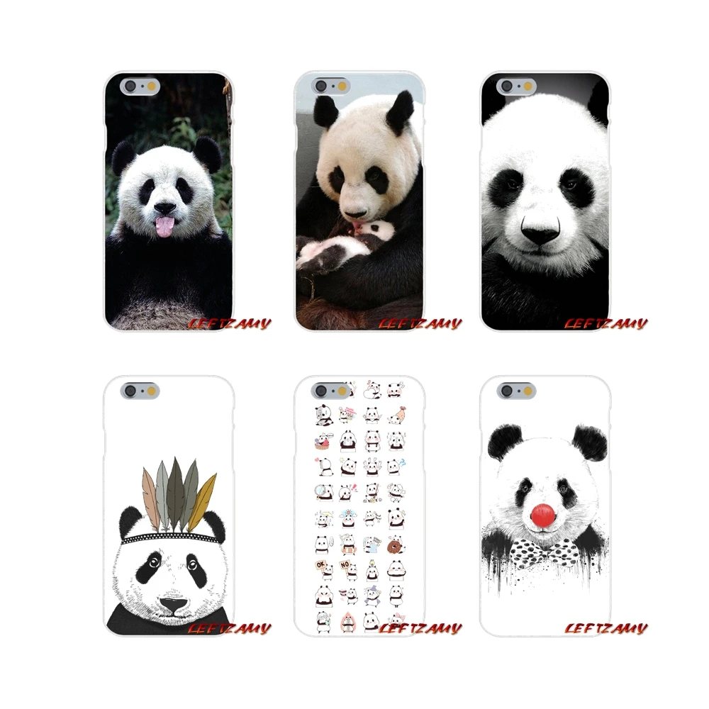 Для iPhone X XR XS MAX 4 4S 5 5S 5C SE 6 S 7 8 плюс милые гигантский panda Китай аксессуары телефон