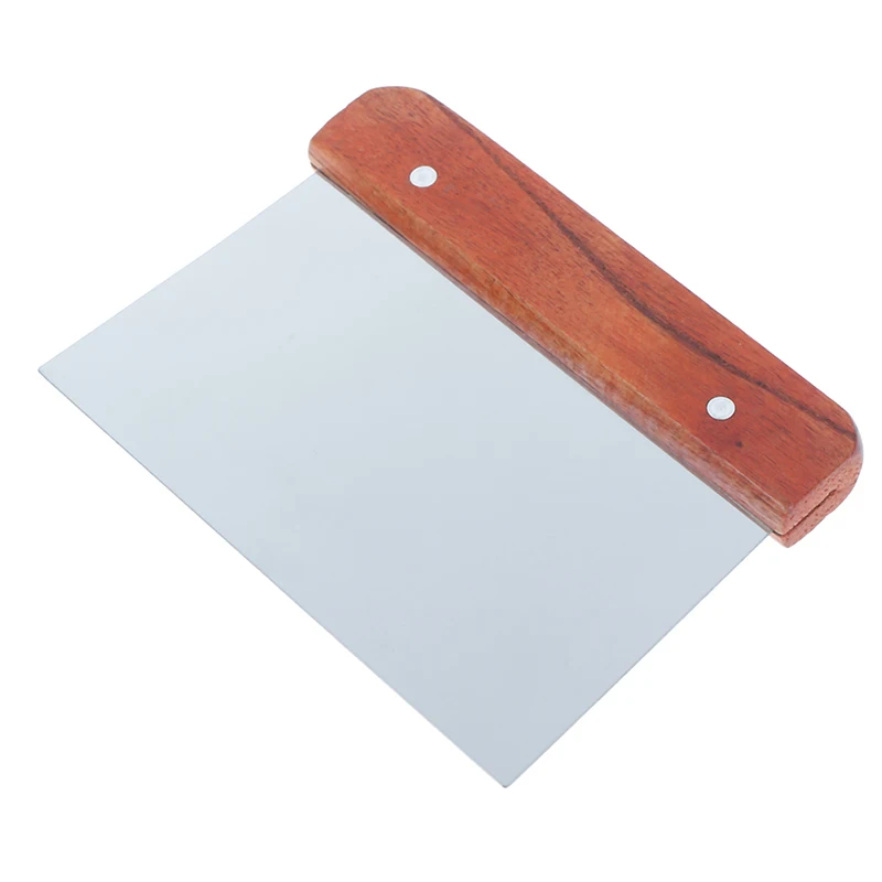 

Hardwood Handle Soap Cutter Straight Stainless Wax Dough Slicer Cake Tidily