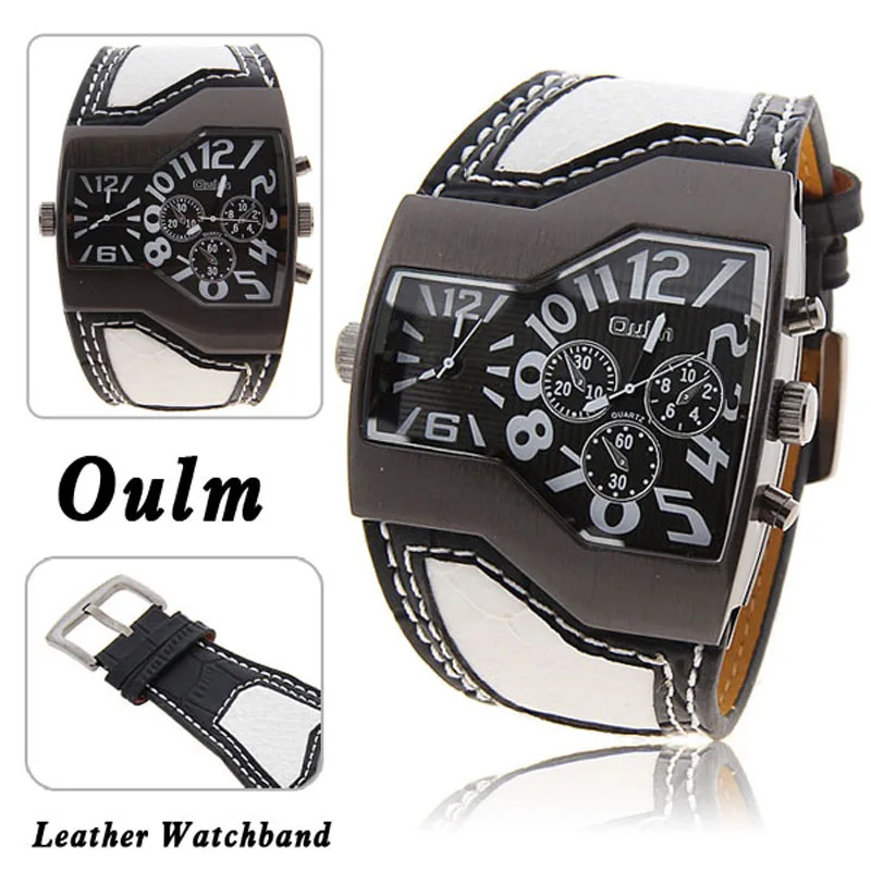 Уникальные дизайнерские кварцевые часы для мужчин роскошный бренд OULM армейские