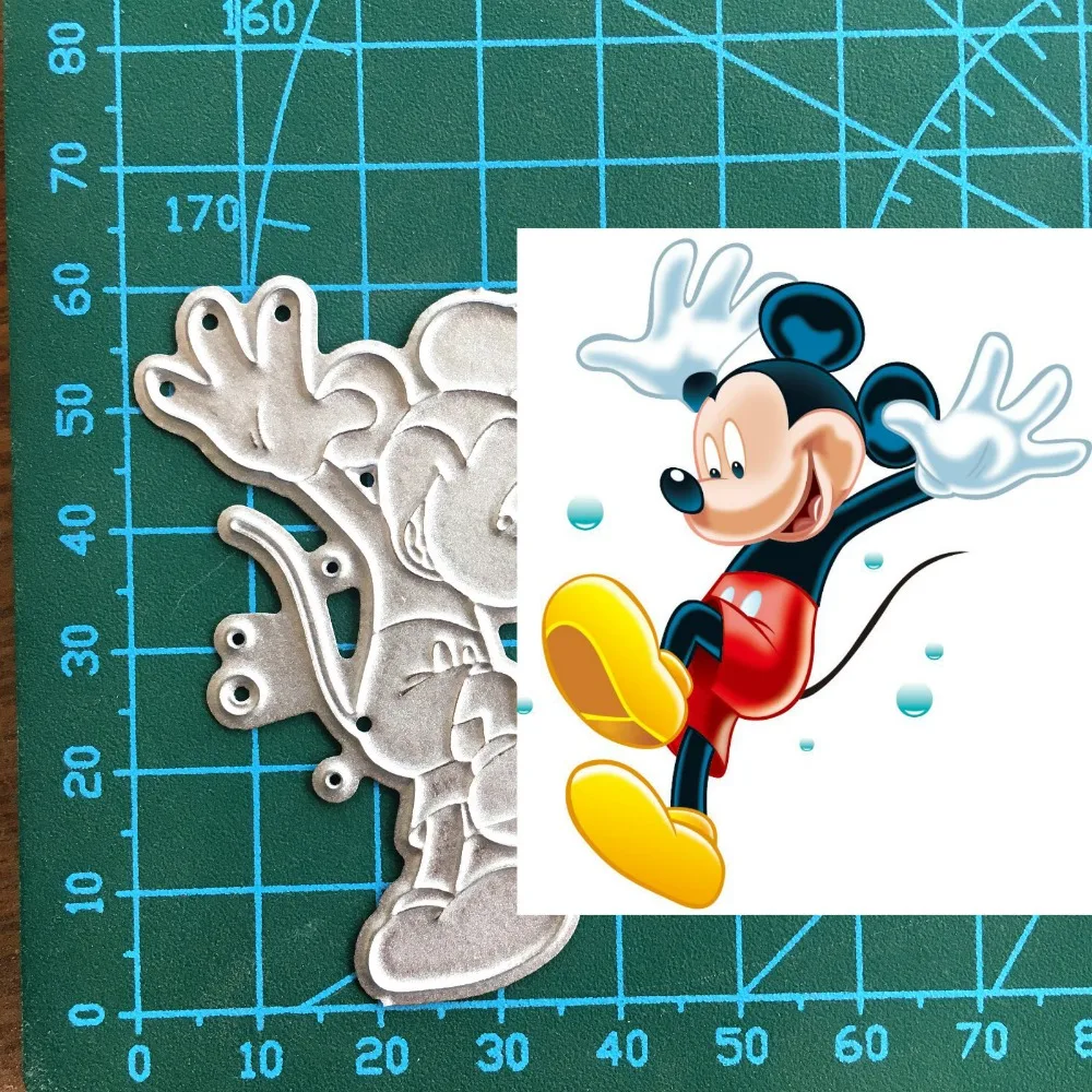 1 шт. love Minnie Mickey cutting die+ 1 шт. трафарет carft Tag для бумага для скапбукинга DIY декоративная открытка Ремесло штамп для теснения с вырезами