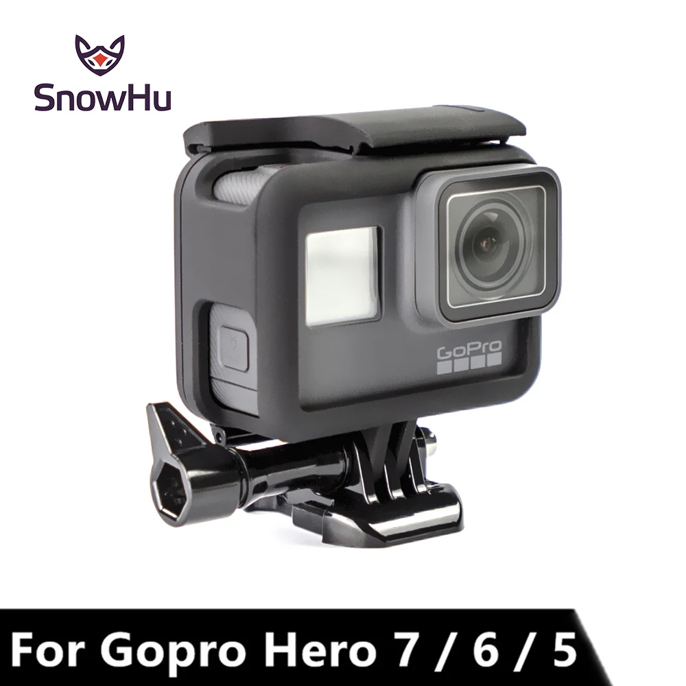 Защитный чехол SnowHu для GoPro Hero 7 6 5 с рамкой черной камеры Go Pro Аксессуары LD03|for gopro|frame