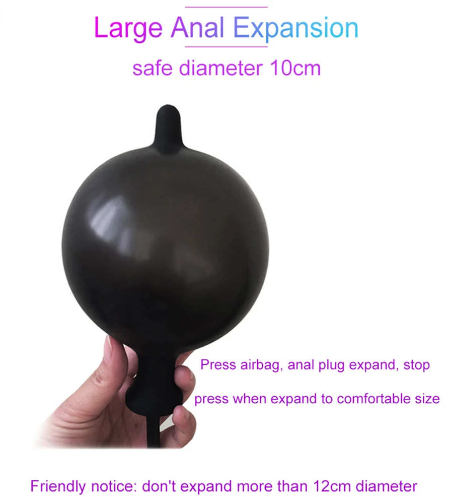 Limited Chance Silicone Inflatable Anal Plug Anal Expander Dilator
