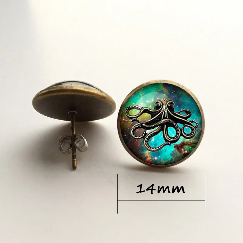 Стимпанк осьминог на тумане стимпанк Осьминог ожерелье - Окраска металла: 14