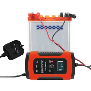 

Universal Car Battery Charger 12V 6A LCD Intelligent Fast Power Charging Automobile Motorcycle Pulse Repair High Qualtiy