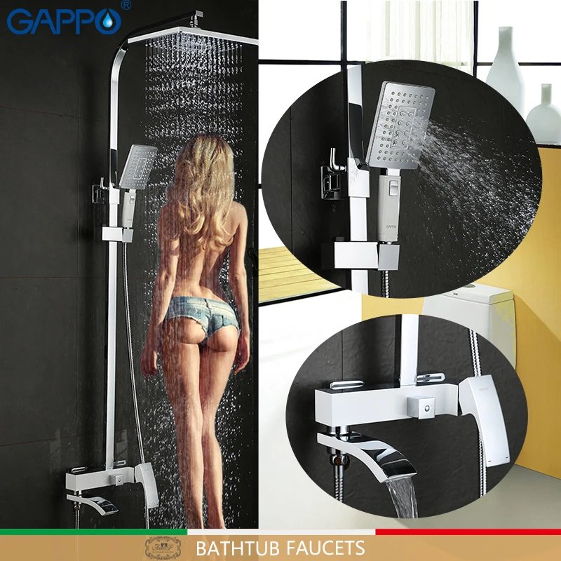 GAPPO Bathtub Faucets bathroom mixer bath tub faucets shower faucet taps wall mounted rainfall set | Обустройство дома