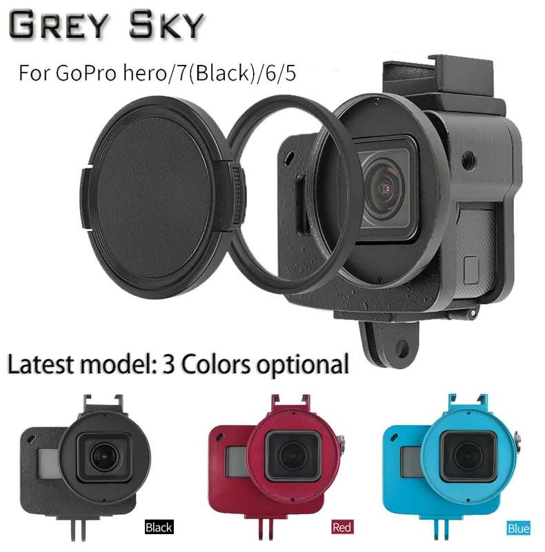 Защитный чехол Hero5 для камеры GoPro Hero 7 6 корпус из алюминиевого сплава с