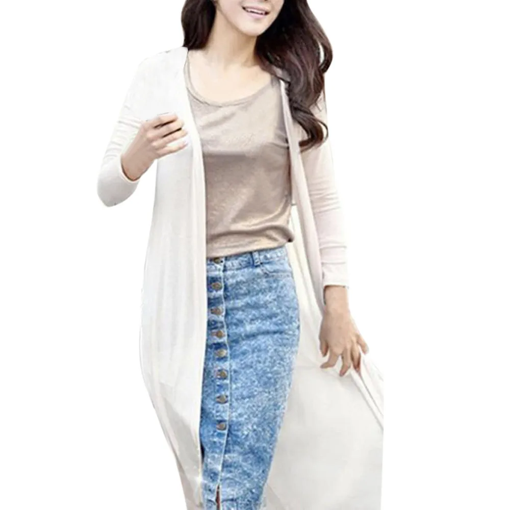

Women Boho Beach Chiffon Long Cardigan Kimono Coat Tops Kaftan Maxi Coat Cardigan sun protection jacket female long coat A8
