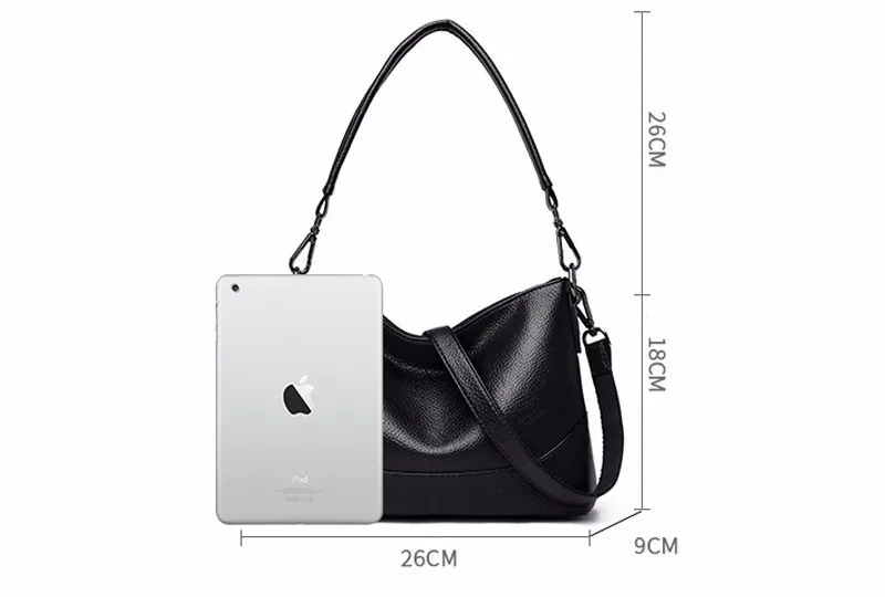 Женские кожаные сумки высокого качества, Женская сумочка, женская мягкая кожаная сумка через плечо, винтажные сумки для девочек