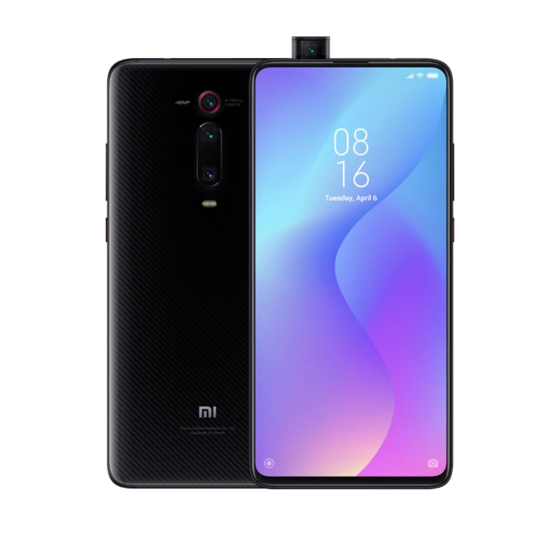 Xiaomi mi 9 T 9 t красный mi K20 6GB 64GB смартфон телефон Snapdragon 730 восьмиядерный глобальная версия 48MP Тройная задняя камера всплывающая фронтальная камера - Цвет: Black