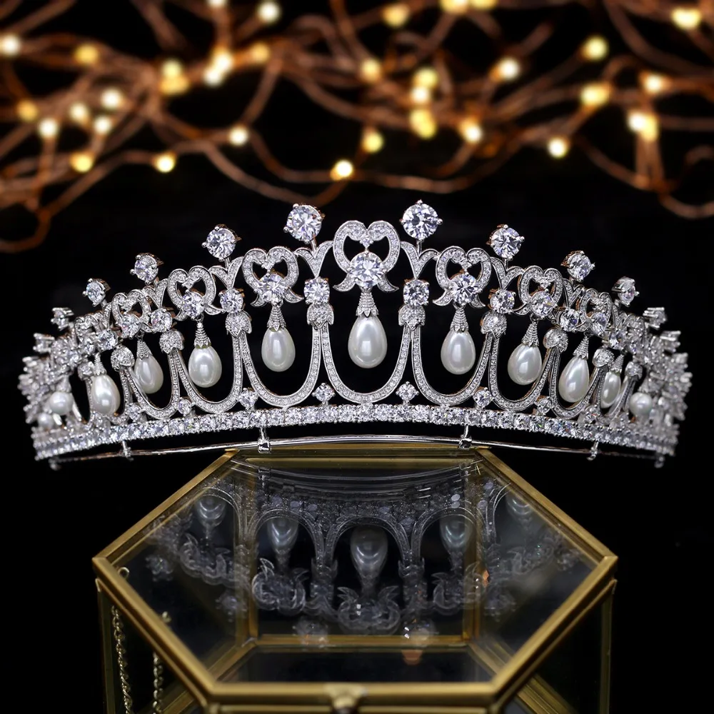 Asnora/ дизайн, кристаллы и жемчужины, циркониевые диадемы de noiva, свадебная тиара, Свадебные короны, милые 16 вечерние диадемы принцессы