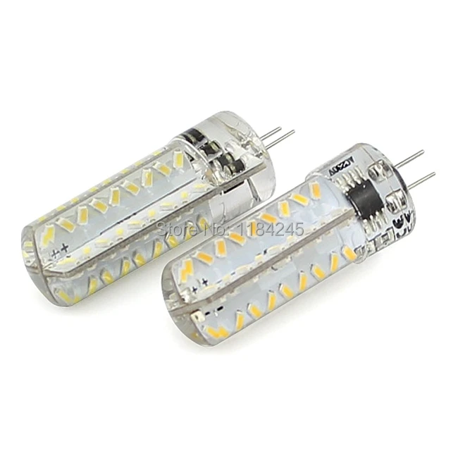 G4 кукурузный Диммируемый 72 SMD 3014 Светодиодный 5 Вт хрустальный светильник 220 В 230 в 240 В AC силиконовый корпус светодиодный светильник люстра 5 шт./лот