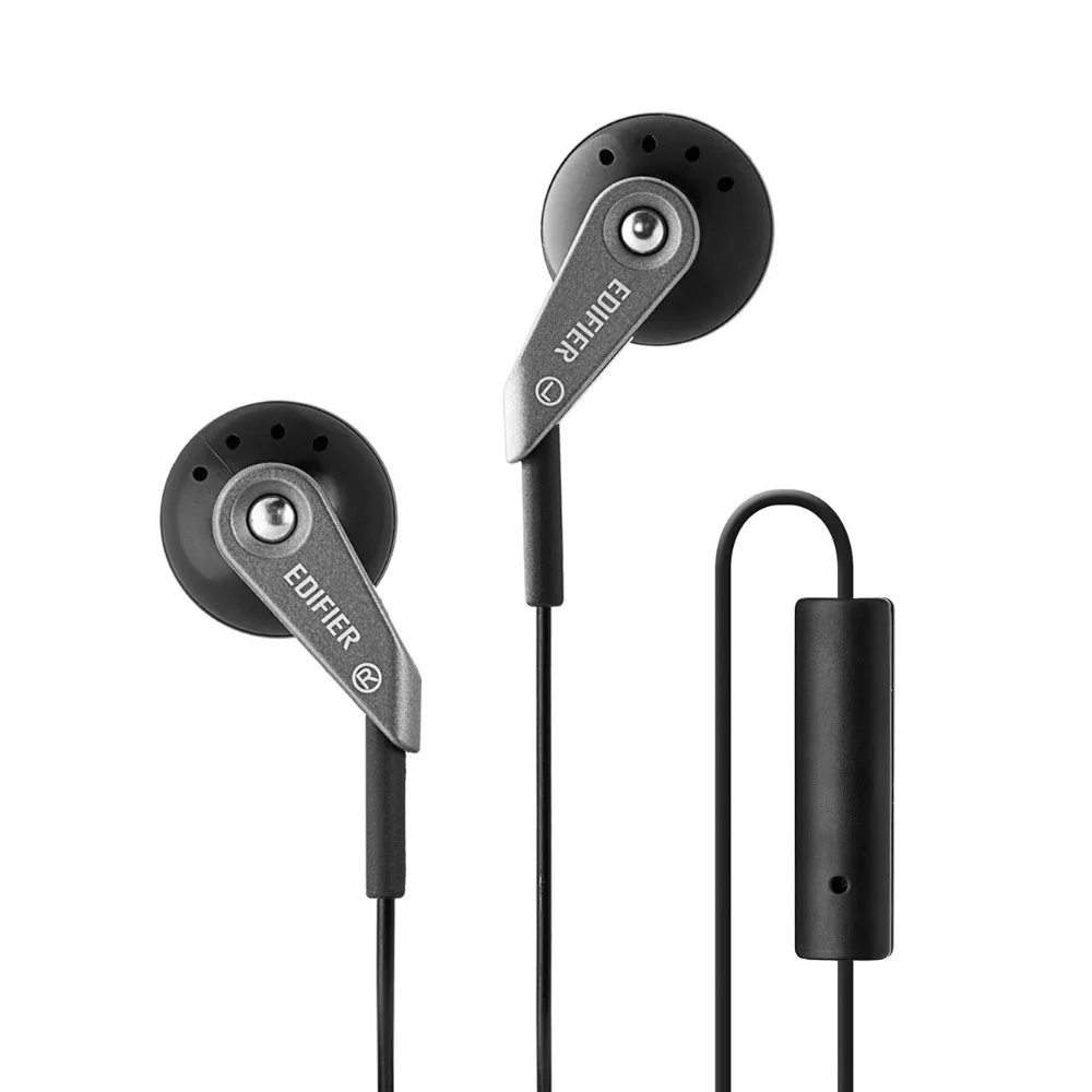 EDIFIER P185 Hi Fi наушники 3 5 мм AUX гарнитура классические вкладыши с микрофоном для iphone