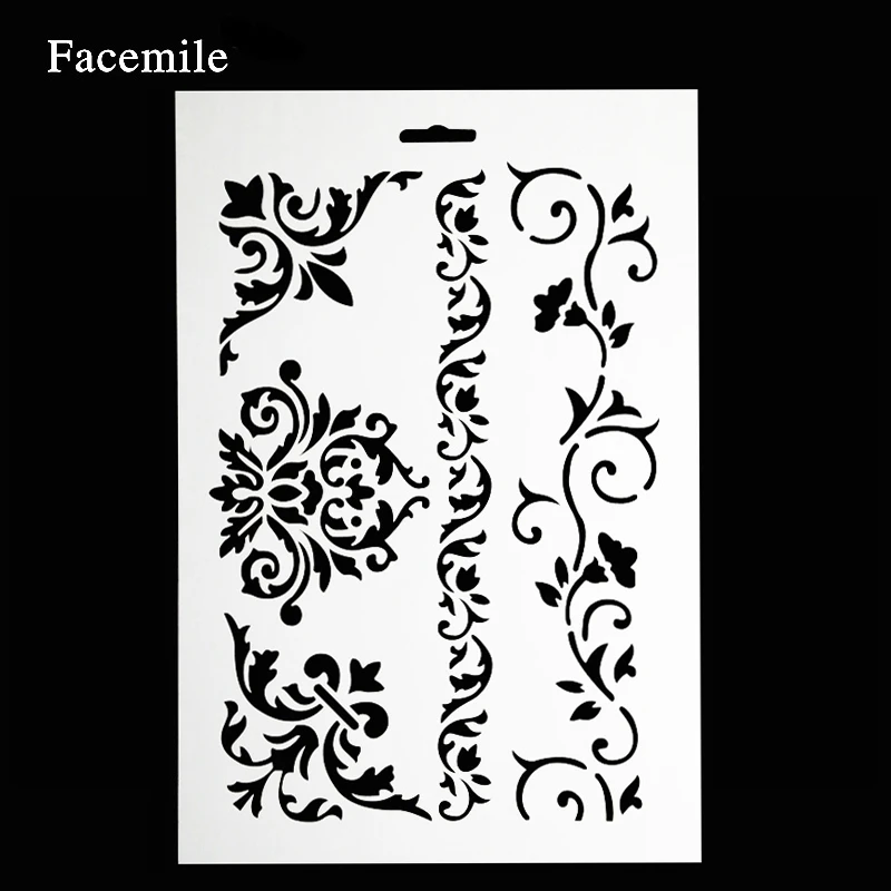 flower lace stencil for