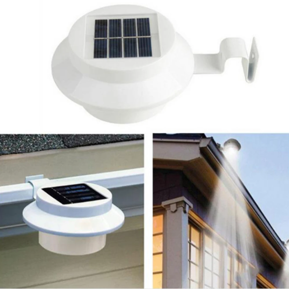 

LED Solar light 3 LEDS For The Sink The Fence The roof light The Landscape garden lamp Outdoor light IP65 sensor wall lamp