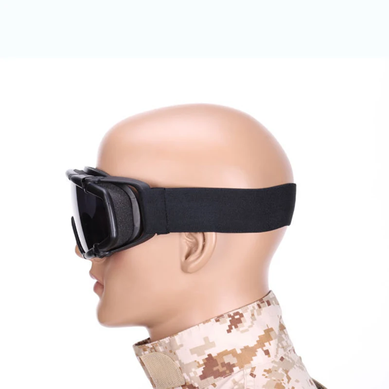 Тактический Пейнтбол Airsoft Очки незапотевающий баллистических очки для шлем(темно-Земля) TB424