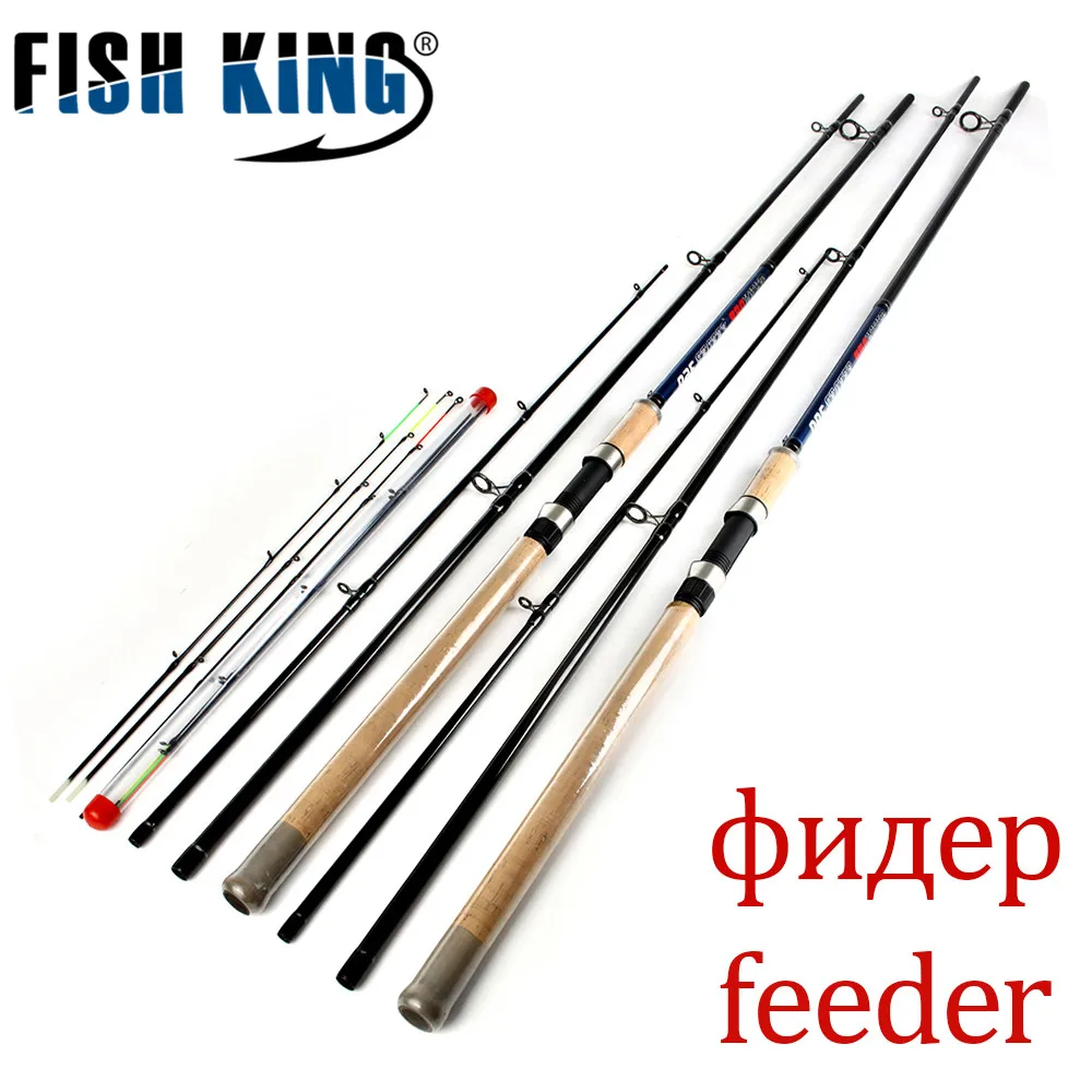 

FISH KING spinner fishing rod Feeder High carbon 3 Sections 3.6M 3.9M L M H Lure Weight 40-120g Feeder Fishing Rod peche tackle