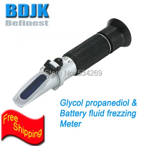 

Handheld ATC Glycol Propanediol & Battery Fluid Freezing Refractometer Tester Measuring Instrument
