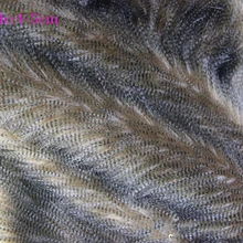 Высокое качество павлиньи перья искусственный мех Ткань, ручной работы меховой воротник шарф материал, 20*80 см/шт