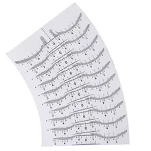 50 шт одноразовые микроблейдинг Макияж брови мерки бровей направляющая линейка постоянные инструменты пластиковые трафареты#0306 BB