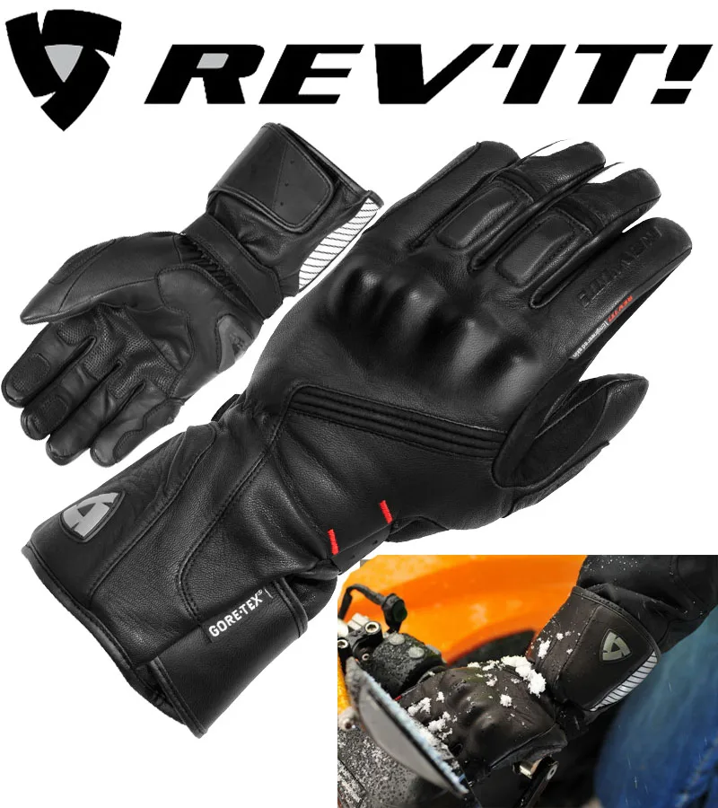 

100% waterproof Netherlands REVIT Alaska GTX leather motorcycle gloves ALASKA Gore-Tex windproof motorbike gloves FREE SHIPPING