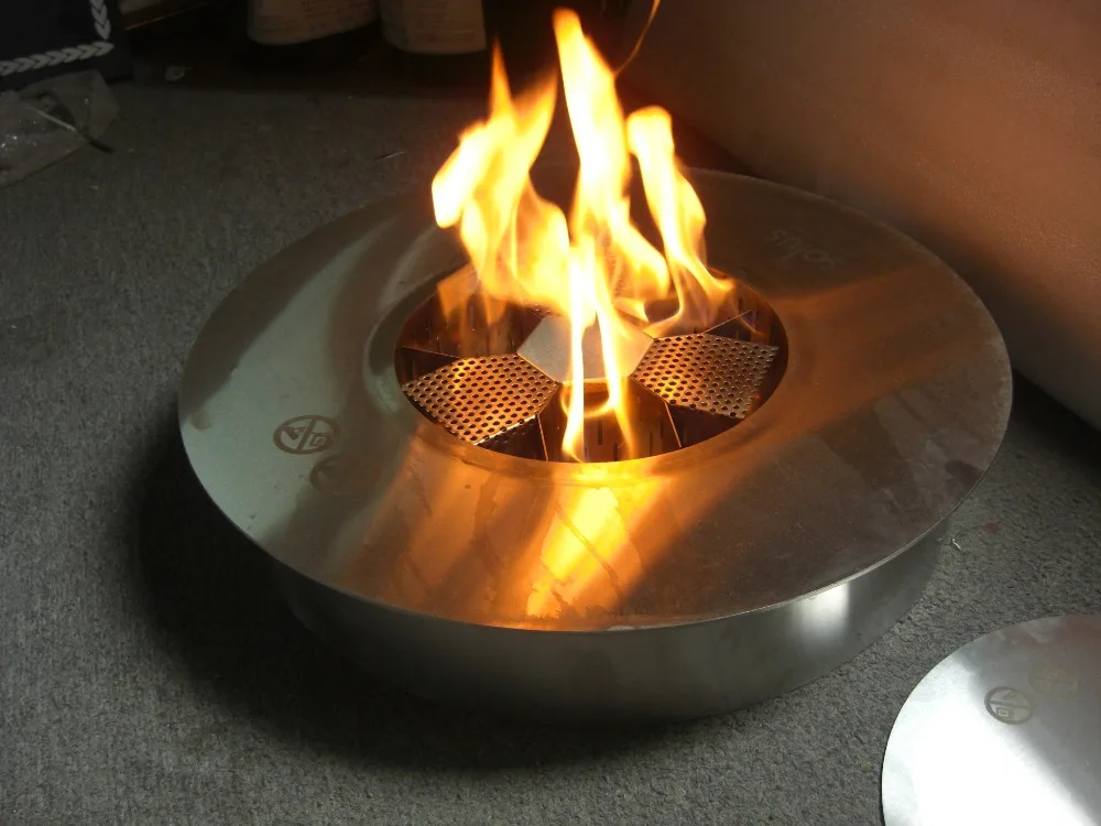 Inno Living Fire 8 Liter Ethanol Fireplace Round Outside Heater