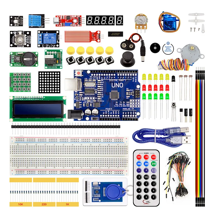 

Starter Kit for Arduino Science Electronics RFID Starter Kit for Arduino UNO R3 Upgraded version Learning Suite With Retail Box