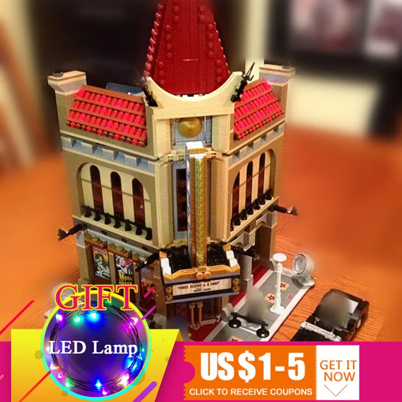 

15006 2354pcs Palace Cinema City Street Model Set Compatible with 10232 Building Blocks For Children toys