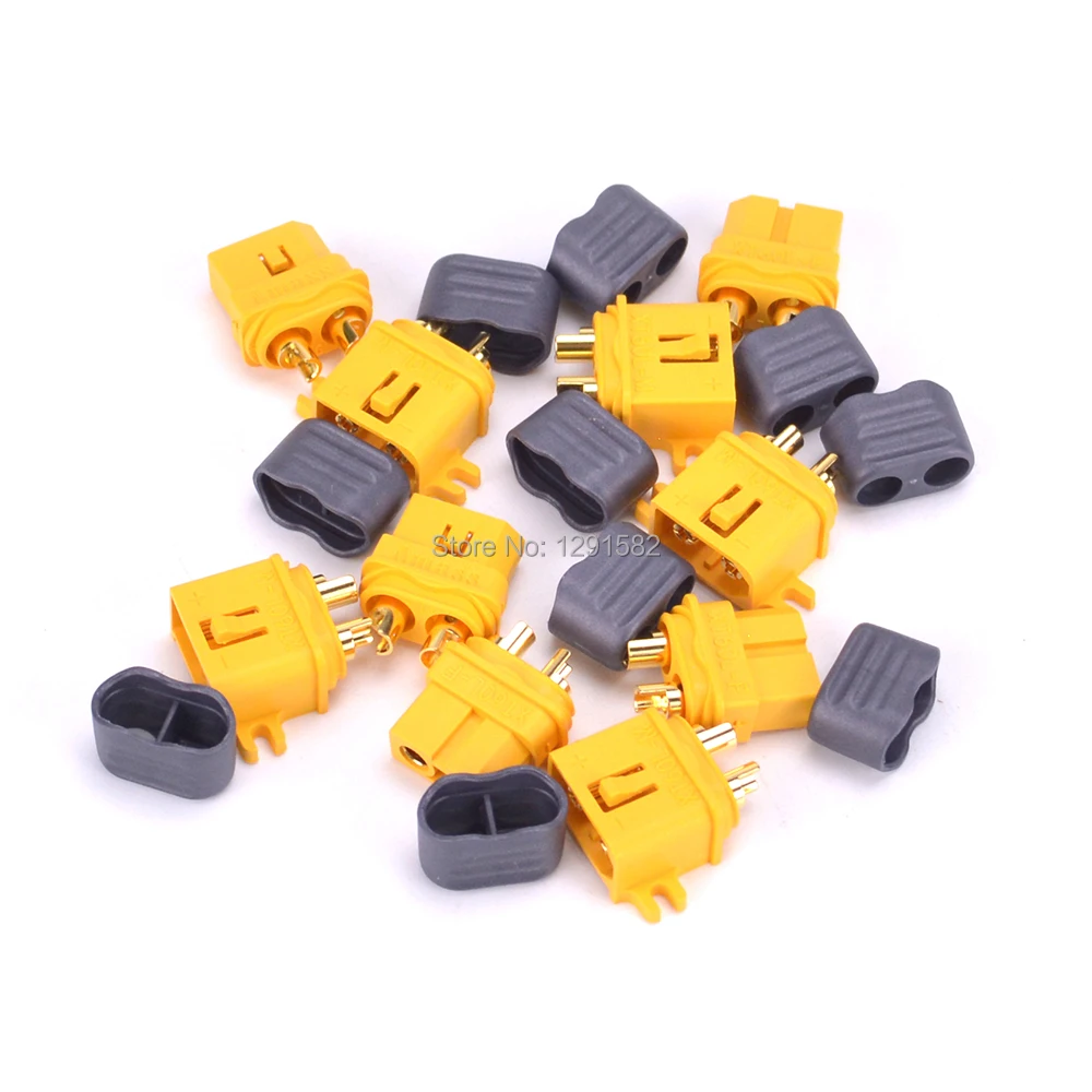 

5pairs/10pcs Amass XT60L Connectors plugs With Sheath Housing Male & Female spare parts for DIY Models XT60-L