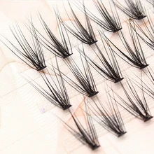 1 коробки объем 20d ресниц 0.07 мм Толщина волос норки Газа ресницы Индивидуальный ресницы Вентиляторы ресниц Природные Стиль