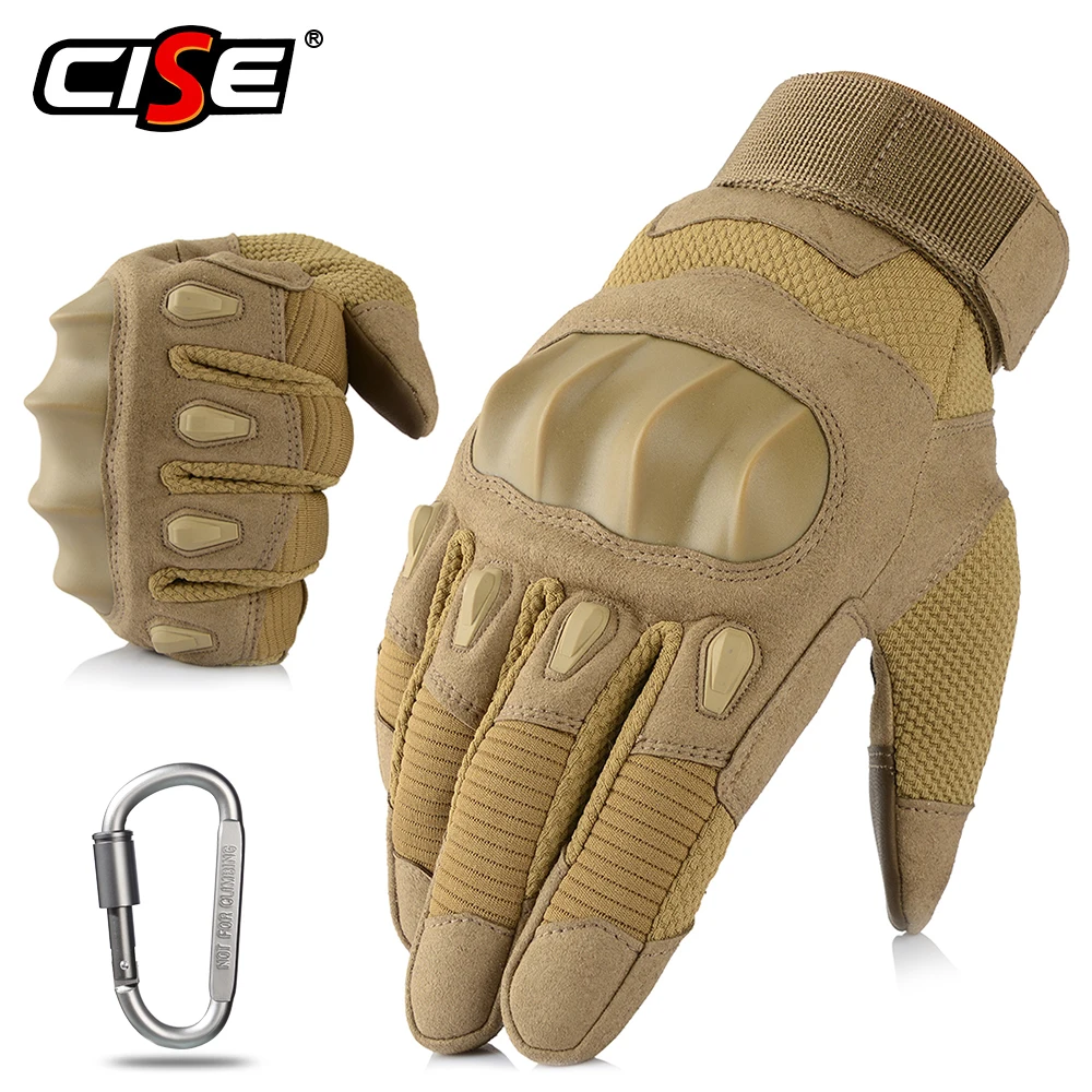 

Touch Screen Motorcycle Skidproof Rubber Hard Knuckle Full Finger Gloves Protective Gear for Outdoor Sports Racing Motocross ATV