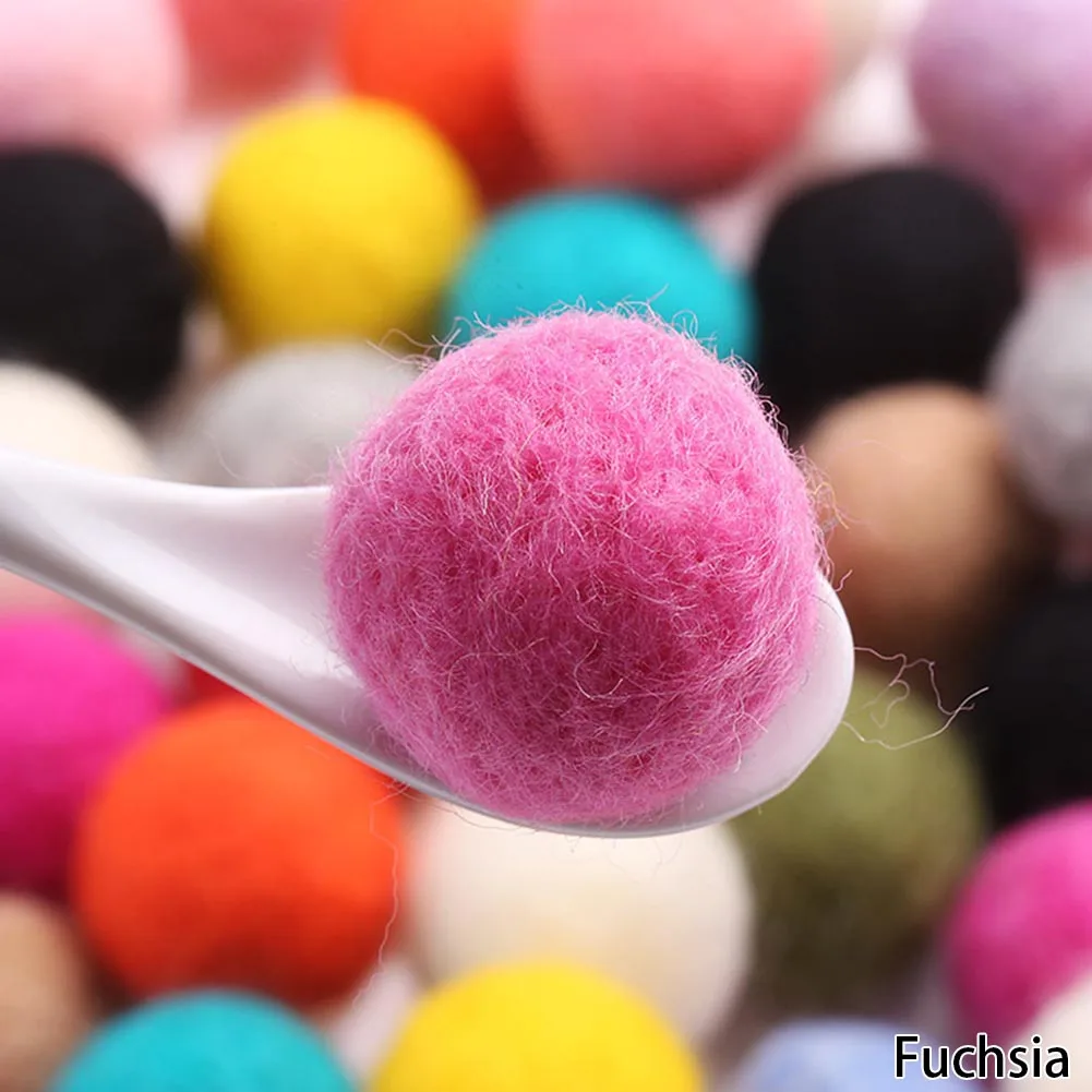 Mix Размеры 30 мм разные цвета в произвольном порядке помпон мягкий балабоны для детские игрушки «сделай сам» Аксессуары - Цвет: fuchsia