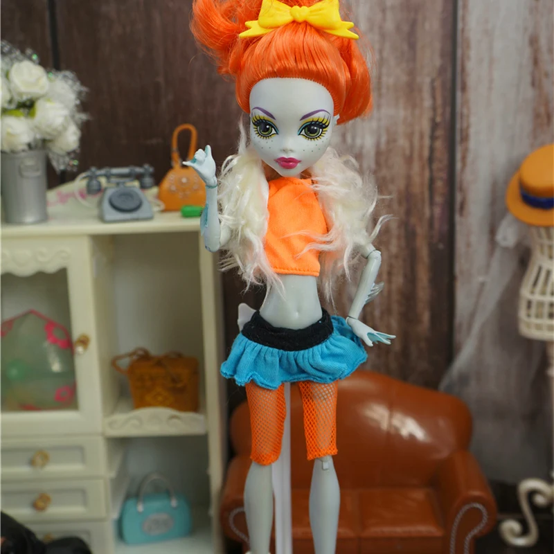 Модная детская кукла bjd, аксессуары, игрушки, подарок для девочек, Одежда для куклы, праздничное платье, повседневный костюм, для кукол Monster High, 1/6 138