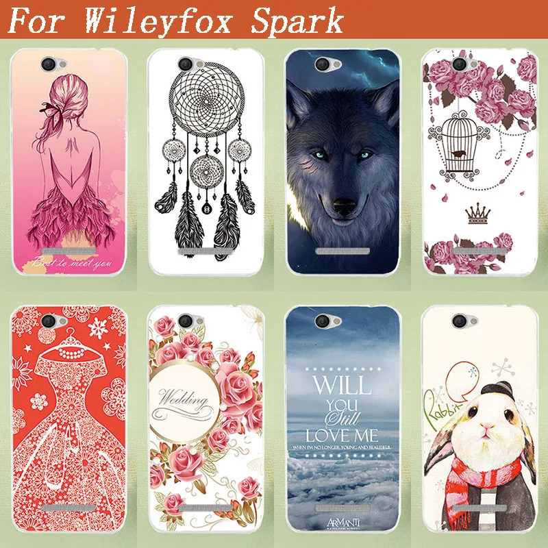 Новое поступление 8 цветов чехол сделай сам для Wileyfox Spark 5 0 дюймов мягкий из ТПУ PLUS